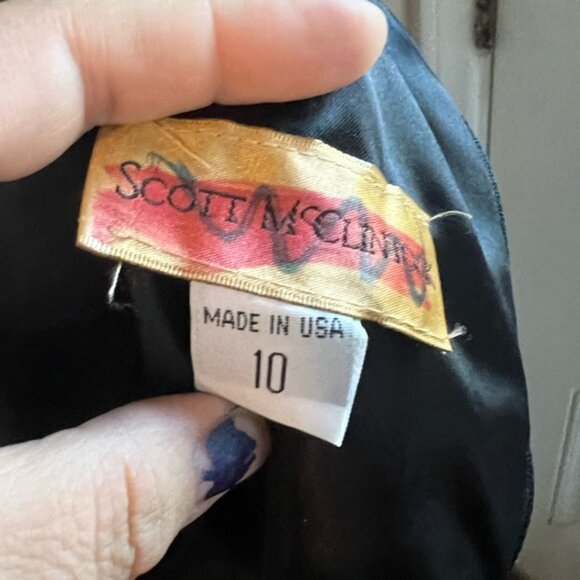 Scott McClintock vintage golf brocade dark red dress with chain straps size 10 - Picture 7 of 7